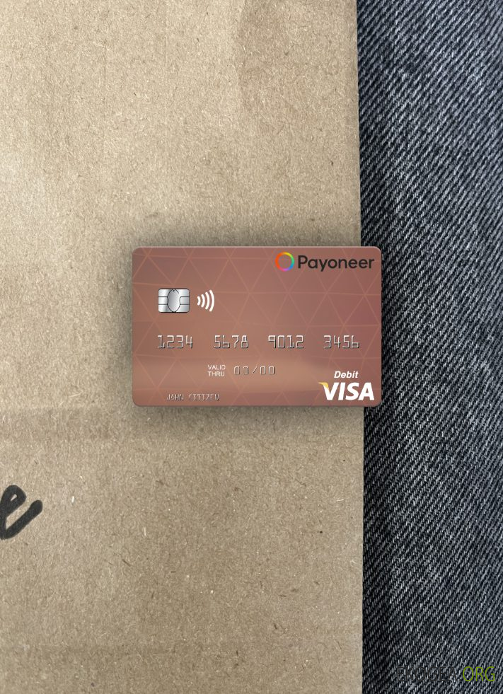 USA Payoneer visa photolook recto